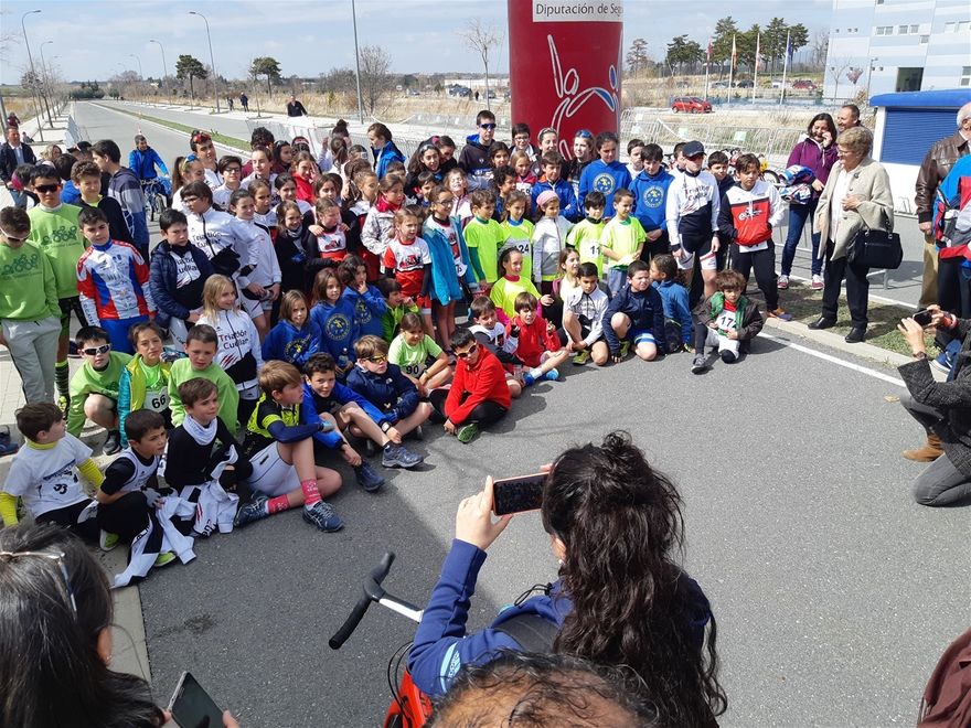 Duatlón Escolar de Palazuelos de Eresma para el Deporte provincial de la Diputación de Segovia.